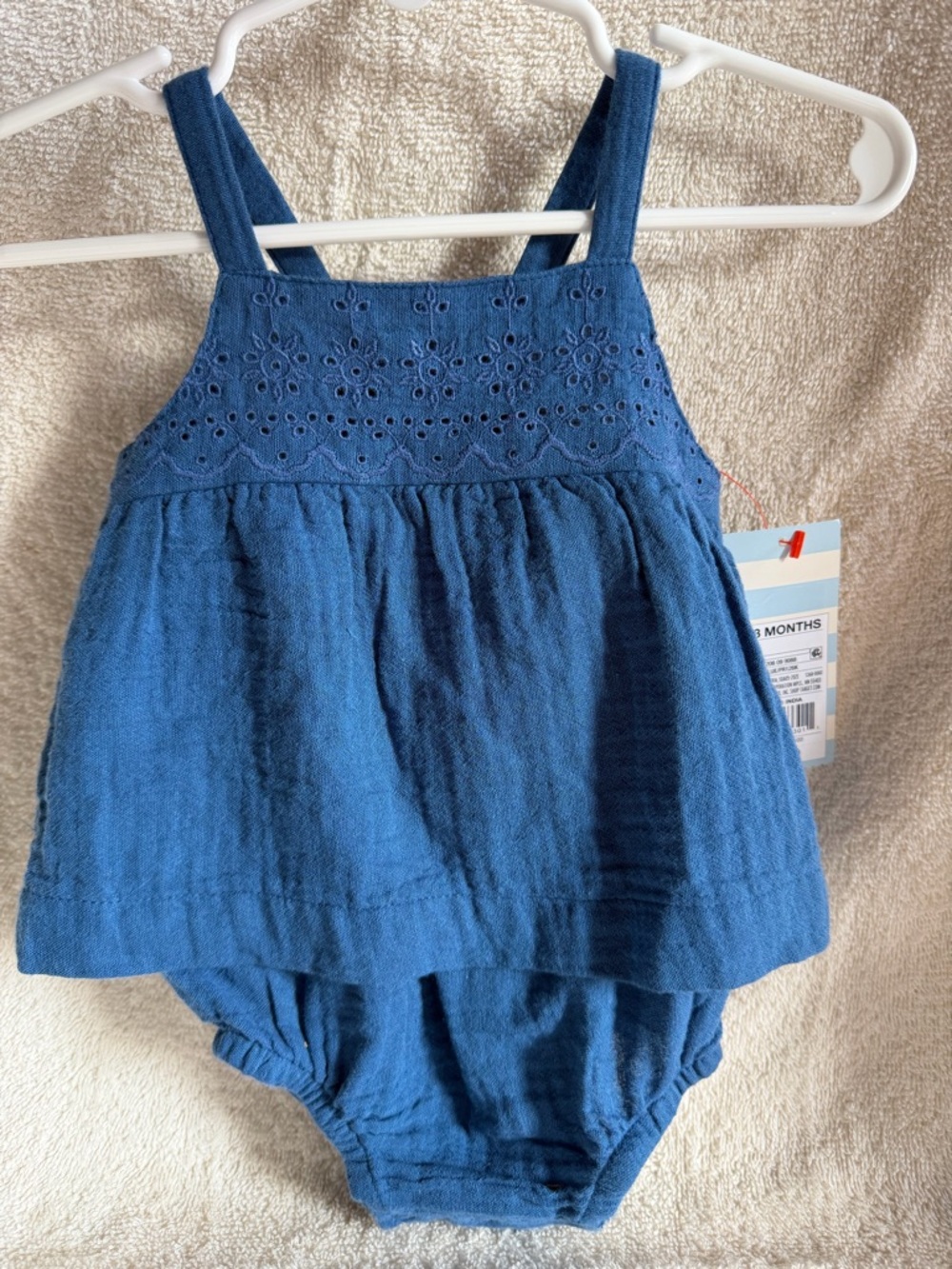 Cat & Jack Navy Blue Baby Romper